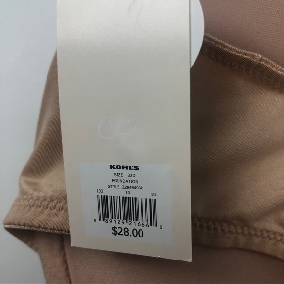 NWT CANDIES’S Women’s Push-up Bra Size 32D Tan - Picture 9 of 11